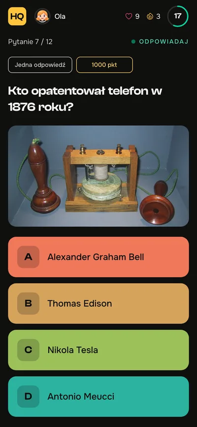 Telefon: Tworzysz quiz